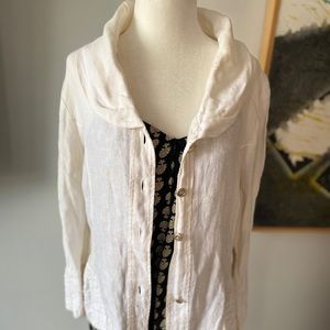 Vintage 100% linen jacket
